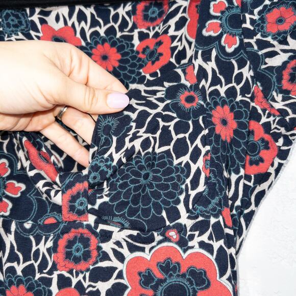 Y2K Guess Pink & Blue Floral Tie Waist Dress Size Small - Picture 2 of 7